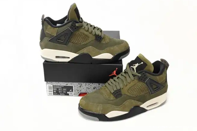 Official Maikesneakers Medium Jordan Olive FB9927-200 Craft Air 4 0625